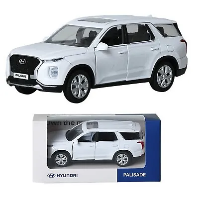 Hyundai Motor Car Palisade Diecast Mini Toys Figure White Color 1/38 Scale • $24.90