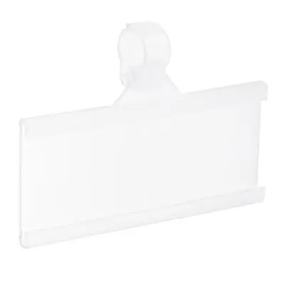 £12.79 • Buy Label Holder With Clip 76x35mm Clear Plastic For Wire Shelf, 25pcs