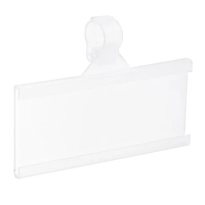 £12.79 • Buy Label Holder With Clip 76x35mm Clear Plastic For Wire Shelf, 25pcs