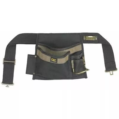 Clc Work Gear 1245 Black Polyester Tool Belt 5 Pockets • $17.49