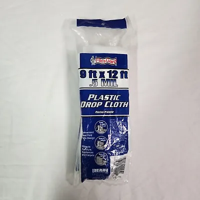 $9.99 • Buy Film Gard  Light Weight  Plastic  Drop Cloth  9 Ft. W X 12 Ft. L X .5 Mil