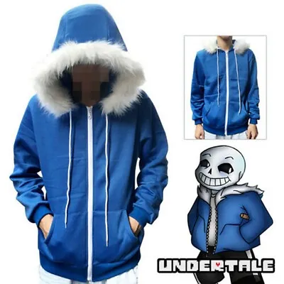 $31.49 • Buy Game Undertale Sans Hoodie Sweatshirt Hooded Zipper Jacket Coat Cosplay Costume