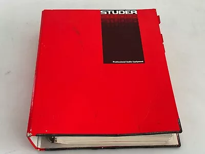 Original Studer A807 Operating And Service Instructions • $262.42