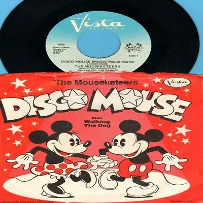 Disney - The Mouseketeers Sing Disco Mouse Vista 569 Vinyl 45 Rpm Record • $14.40