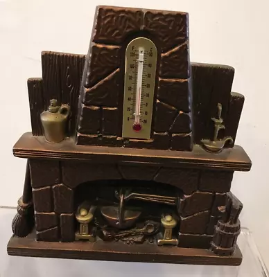Miller Studio Vintage 1973 Chalkware Shelf Sitter Fireplace Thermometer Mantel • $15