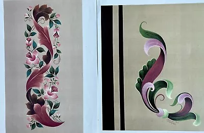 2 Decorative Tole Painting Leafy Vine & Rosemahling Scrolls  Maureen McNaughton • $12.99