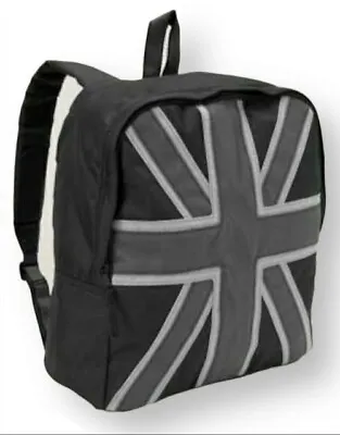GAP Boys Union Jack Black Junior Backpack Bookbag School Camp Travel Weekend Bag • £20.41