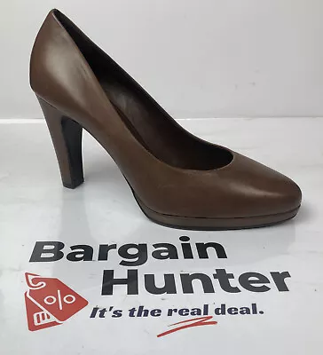 F182 Minelli Brown High Heels Shoes Size EU 41 In Good Condition  • $35.84