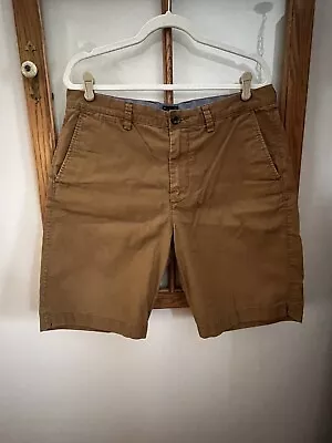 J. Crew Club Shorts Men’s 34w 11” Inseam Style #93852 Khaki Brown 100% Cotton • $12