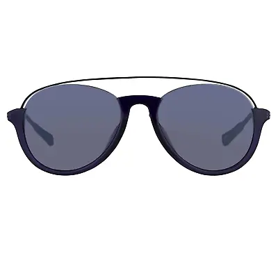 Kris Van Assche Sunglasses Navy Shiny Black And Blue • £75.99