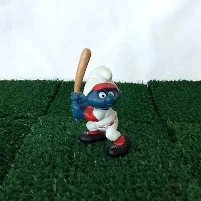 Smurfs Baseball Player 20129 Vintage 1980 Schleich Figure Toy Peyo • $19.95