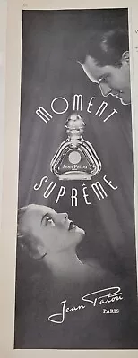 1938 Jean Patou Moment Supreme French Perfume Bottle Vintage Ad • $9.99