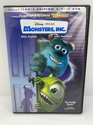 Disney Monsters Inc. DVD 2002 2-Disc Set Collectors Edition Animation • $7.25