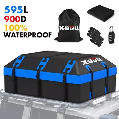 X-BULL Waterproof Car Roof Cargo Bag 595L Top Rack Carrier Luggage Storage Cube • $119