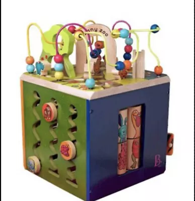 B. Toys Wooden Zany Zoo Activity Center Cube Education Farm Animals Standing • $39.90