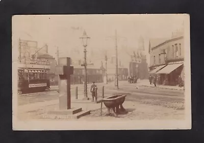 Manchester Eccles Cross Tram Terminus Salford Real Photo Postcard RPPC • £27.99