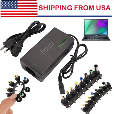 96W Universal Laptop Charger Adapter For Notebook 12-24V Adjustable Power Supply • $11.59