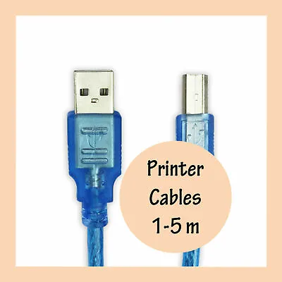 $3.75 • Buy USB 2.0 Type A Male To B Printer Cable For HP Canon Xerox Dell Brother Epson