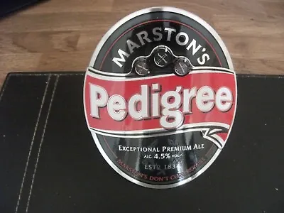 Marston Pedigree Hand Pull Cask Ale Sign • £10