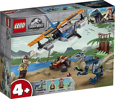 LEGO Jurassic World 75942 4+ Velociraptor: Biplane Rescue Mission Dino Toys • $89.50