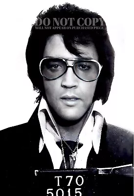 Elvis Presley Mugshot Photograph 11 X 16 - Rare 1970 Mug Shot Portrait - Poster • $22.99