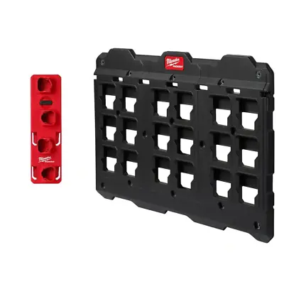 Milwaukee M12 Modular Battery Rack With Large Wall Plate ABS Utility Shelving • $70.13