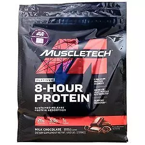 Muscletech Platinum 8-Hour Protein Milk Chocolate 4.6 Lbs • $47.43