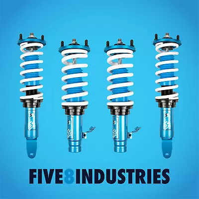 Five8 Industries Coilovers Height Adjustable For Acura Integra 1990-1993 Da • $627