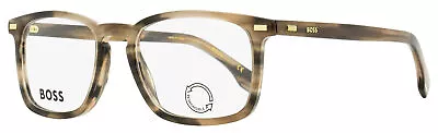 Hugo Boss Rectangular Eyeglasses B1368 S05 Gray/Brown 53mm • $59