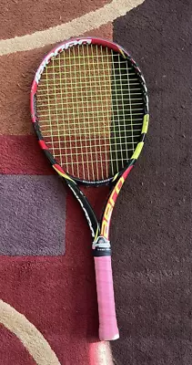 Babolat AeroPro Dr Roland Garros French Open Limited Edition Racquet 4 1/4  USED • $159
