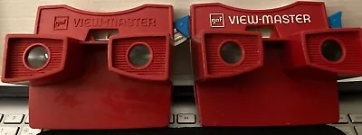 1970's Vintage Lot (2) GAF View Master Red White Viewfinder • $29.99