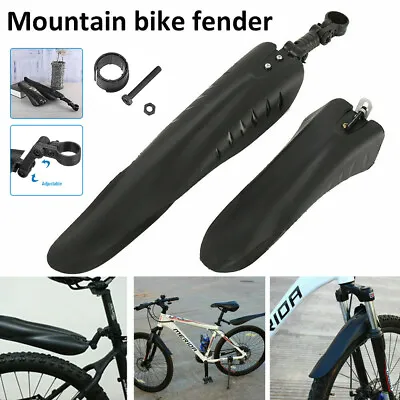 $6.99 • Buy Mountain Bicycle Cycling Road Tire Front Rear Mudguard Fender Set Mud Guard US! 