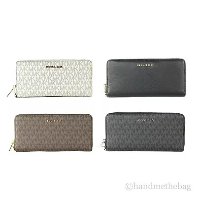 Michael Kors Jet Set Large Continental Travel Clutch Wristlet Wallet • $72