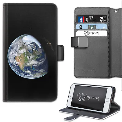 $27.02 • Buy Planet Earth Phone Case;PU Leather Wallet Flip Case;Cover For Samsung;Apple