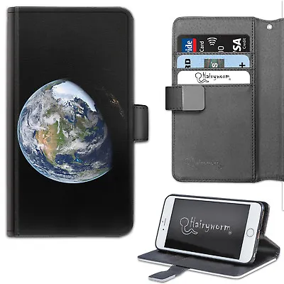 Planet Earth Phone Case;PU Leather Wallet Flip Case;Cover For Samsung;Apple • $47.48