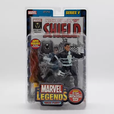 Marvel Legends Nick Fury Action Figure Series V 70385 Toy Biz Sealed 2003 • $19.95