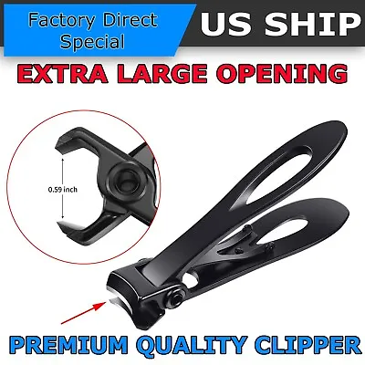 Stainless Professional Extra Large Toe Nail Clippers For Thick Nails Heavy Duty • $5.79