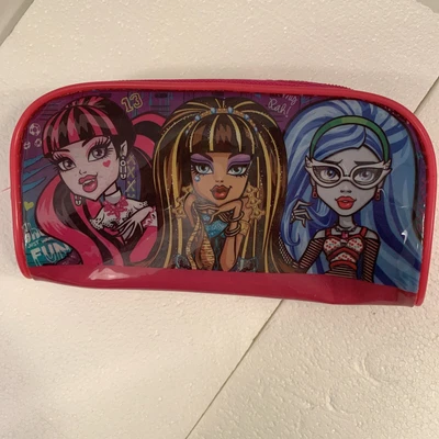 Monster High Pencil Case Pouch Bag Zipper Pen Stationary Vinyl  • $4.99