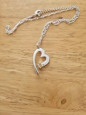 Montana Silversmith Horseshoe Nail Heart Necklace • $20