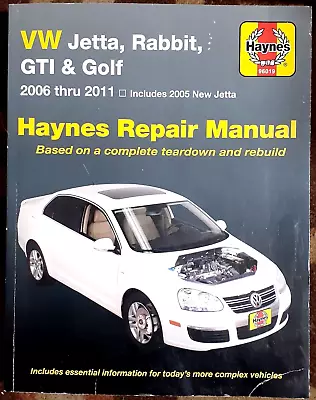 Haynes VW Volkswagen Jetta/+ 2005 Jetta/Rabbit/GTI/Golf 2006-2011 Repair Manual • $24.95