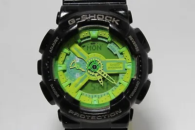 CASIO GA-110B Big Case Black Green G-SHOCK Watch • $100