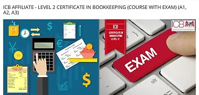 Icb Affiliate - Level 2 Certificate In Bookkeeping (course With Exam) (a1 A2 A • £570
