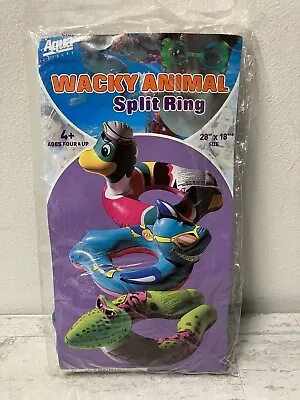 Vintage Aqua Leisure Wacky Animal Split Ring Inflatable Swimming Pool Float 2005 • $14.99