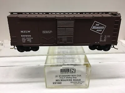 N Scale Micro Trains MTL 22180 Milwaukee Road MILW 29900 Box Car • $17.25