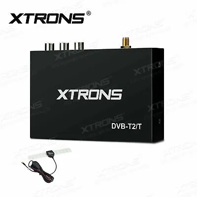 XTRONS H.265 Car DVB-T DVB-T2 Digital TV Tuner Freeview Receiver Box HDMI Remote • £68.99