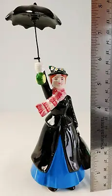 Vintage Disney Mary Poppins Ceramic Figure Umbrella Made In Japan #18183 • $44.82