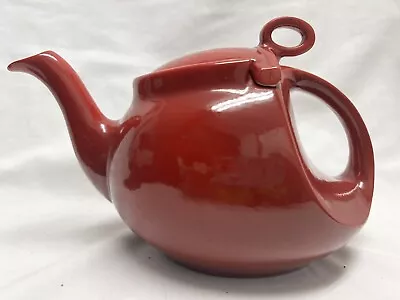 Mid Century Modern Kitchen HALL STREAMLINE RED TEAPOT Great Shine • $32