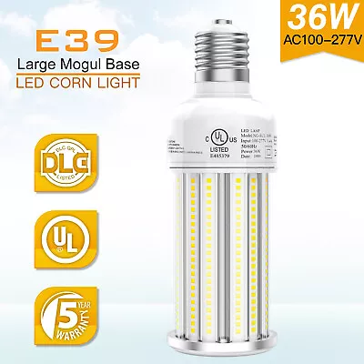 5000K Daylight E39 Mogul Base 36W LED Corn Light Bulb Warehouse High Bay Lamps • $26.29