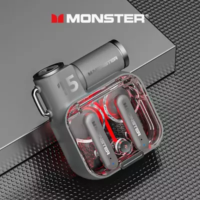 Monster XKT15 Wireless Bluetooth 5.3 Earphones TWS Gaming Earbuds • $24.99