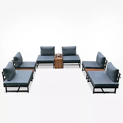 7 Piece Patio Furniture Set Outdoor Conversation Set For Lawn Garden Backyard • $699